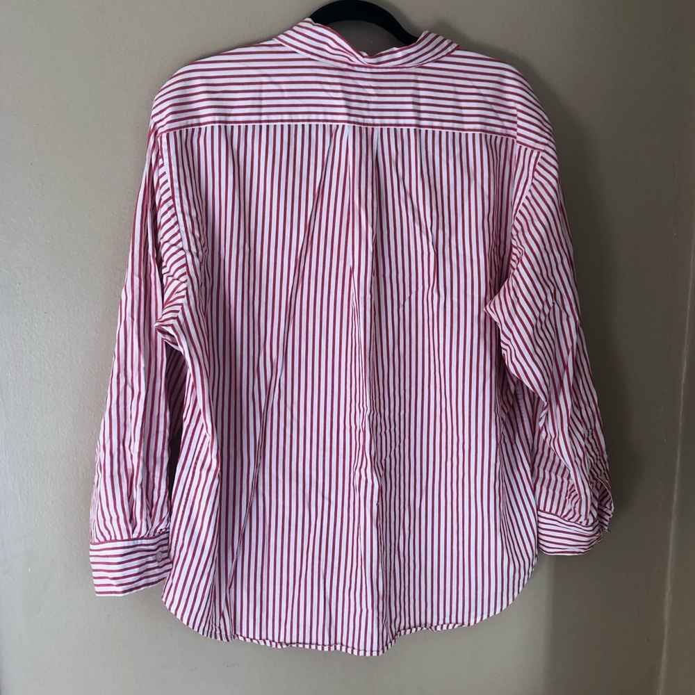 Red Striped Button Down Ralph Lauren Top - Picture 6 of 6